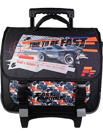 Boekentas op wieltjes – 'Fast and Furious' – 38 cm