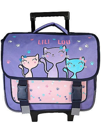 Boekentas op wieltjes – Lililou Kat Friends 38 CM