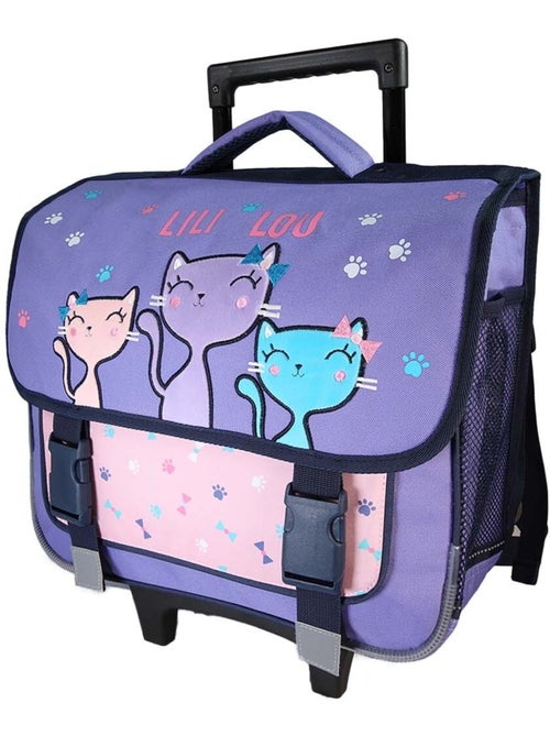 Boekentas op wieltjes – Lililou Kat Friends 38 CM - Kiabi Boekentas op wieltjes – Lililou Kat Friends 38 CM - Kiabi