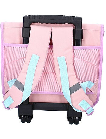 Boekentas op wieltjes motief tropisch en Stitch van polyester Lilo & Stitch