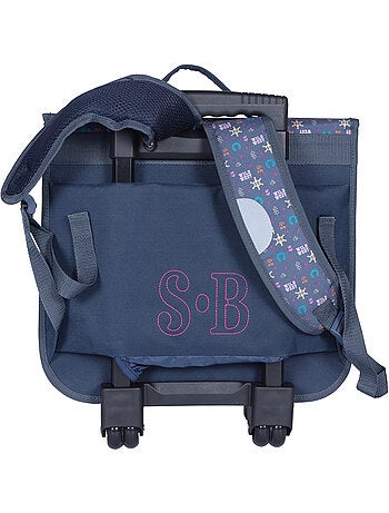 Boekentas op wieltjes – Paard - 38 CM – stalla bianca