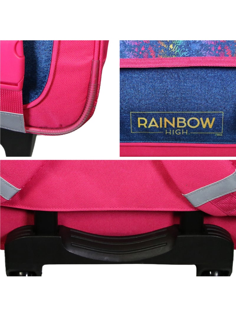 Boekentas op wieltjes – Rainbow High 38 cm – CMP Multicolor - Kiabi