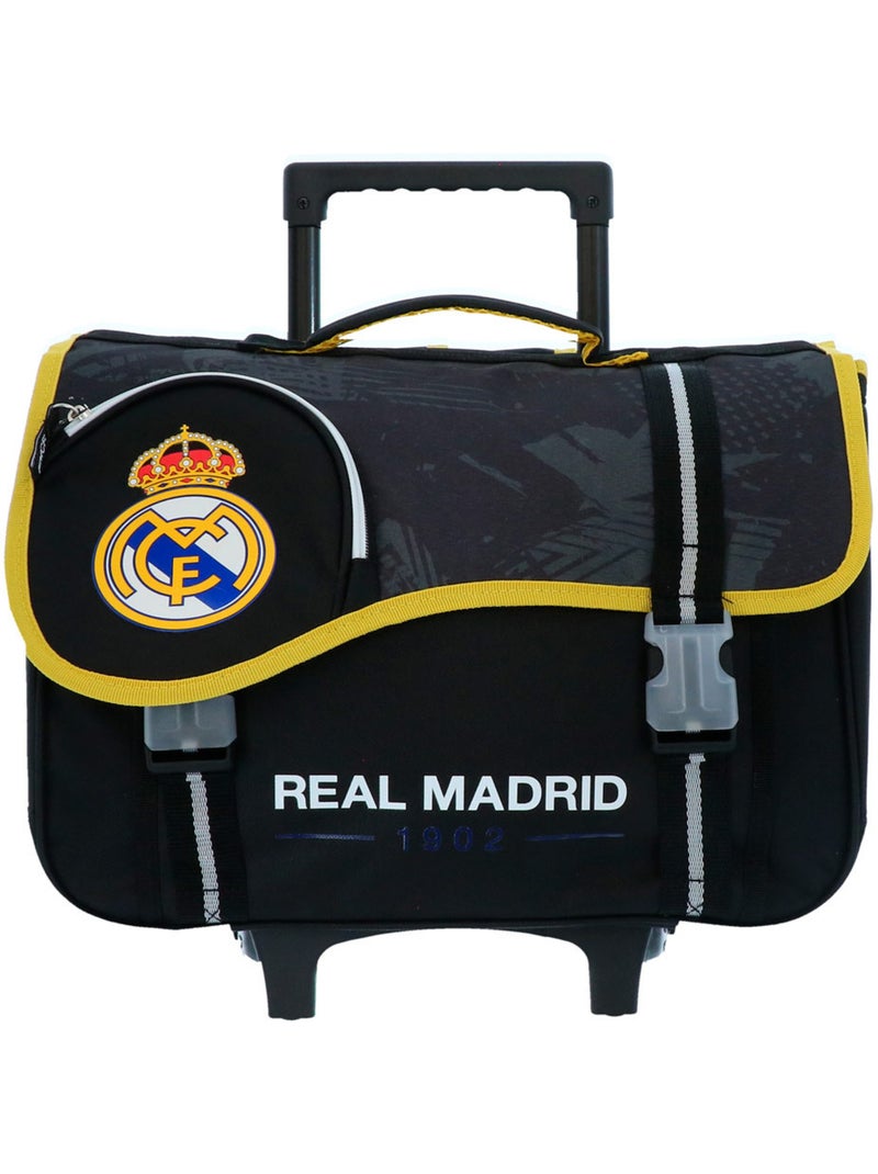 Boekentas op wieltjes Real Madrid 1902 41 cm 2 vakken Zwart - Kiabi
