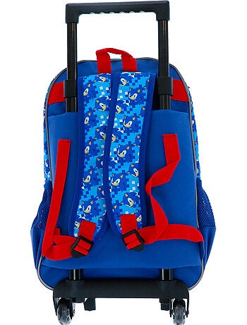 Boekentas op wieltjes Sonic Flash 48 cm met 2 vakken met ritssluiting SONIC