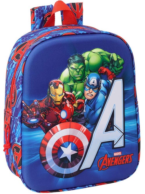 Boekentas préscolaire SAFTA Avengers 3D paneel gegoten bedrukt - Kiabi