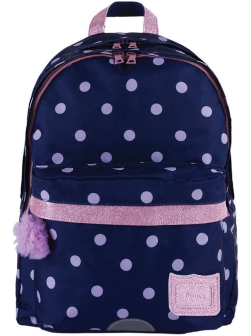 Boekentas Romy L 2 vakken 41x31x17 cm met stippen Tann's - Kiabi Boekentas Romy L 2 vakken 41x31x17 cm met stippen Tann's - Kiabi