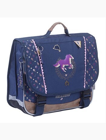 Boekentas voor kinderen met paardenmotief Stalla Bianca 38 CM