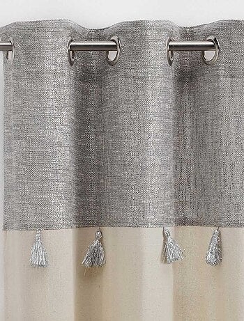 Boheems gordijn met gouden of zilveren bies
