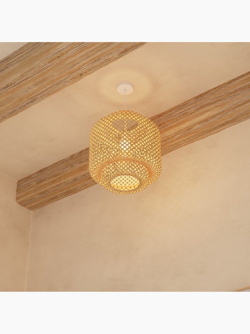 Boheemse hanglamp van bamboe - Kiabi