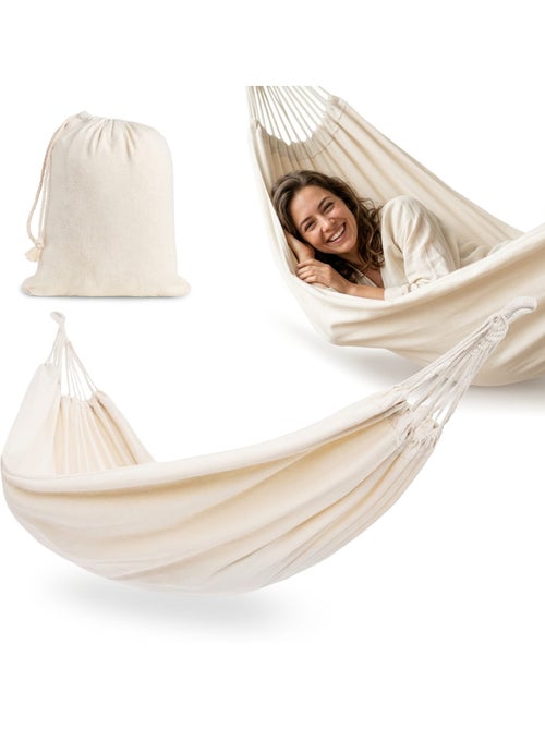 Boho-gartenhängematte 200 × 150 cm mit tragetasche – hypermotion - Kiabi