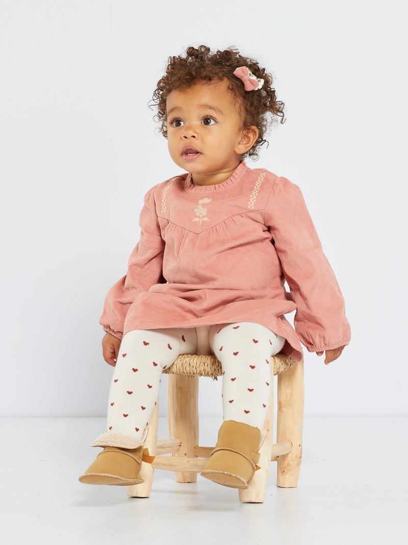 Boho-jurk van velours ROSE - Kiabi