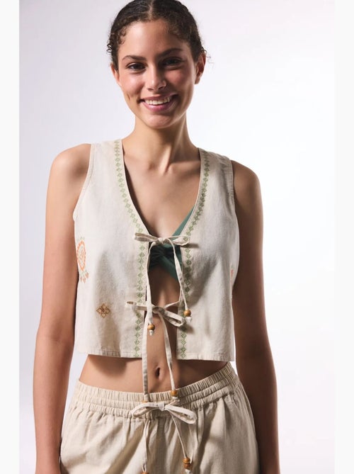 Boho linnen top penti - Kiabi Boho linnen top penti - Kiabi