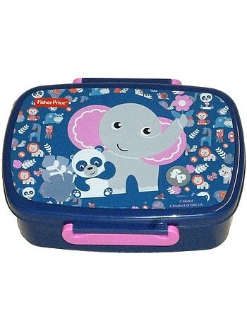 Boîte à goûter enfant 17 cm éléphant et panda en PVC – Fisher-Price