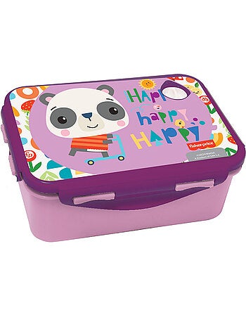 Boîte à goûter Happy Panda 17 cm en PVC avec couvercle – Fisher-Price