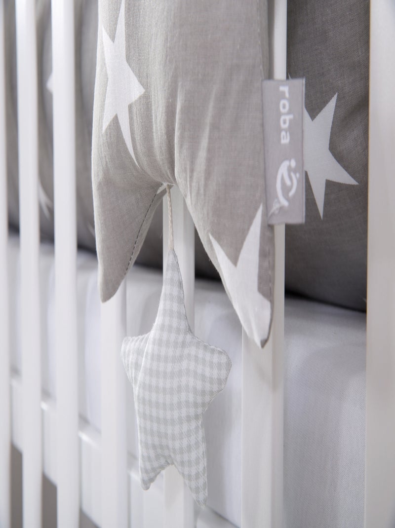 Boîte à musique étoile lavable 'Little Stars' ROBA Gris Blanc - Kiabi