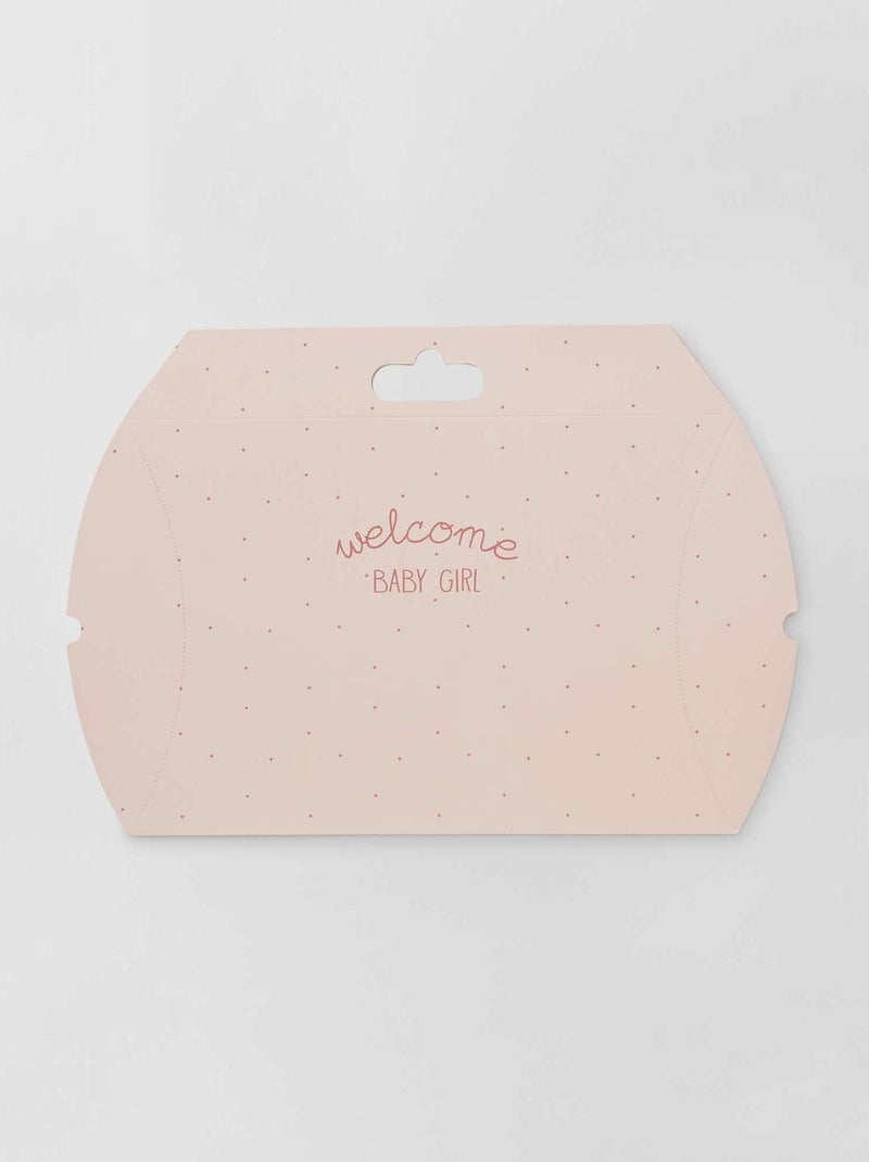 Boite cadeau 'naissance' Rose - Kiabi