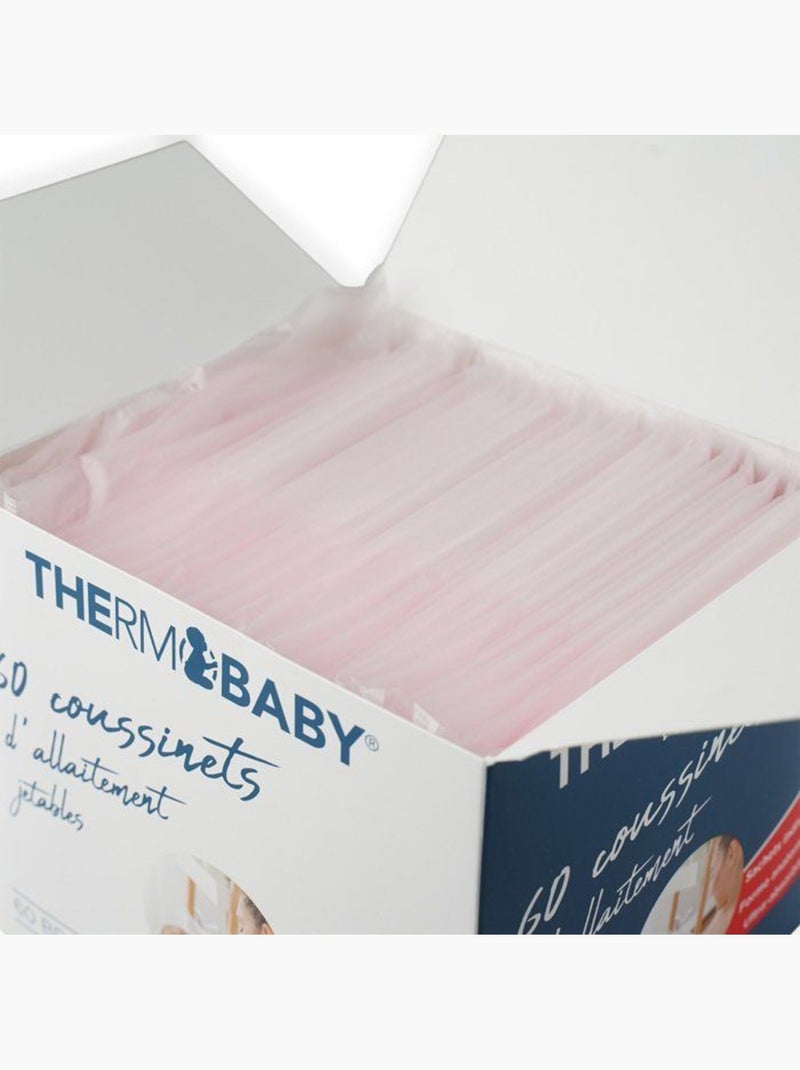 Boîte de 60 coussinets d'allaitement jetables - thermobaby Blanc - Kiabi