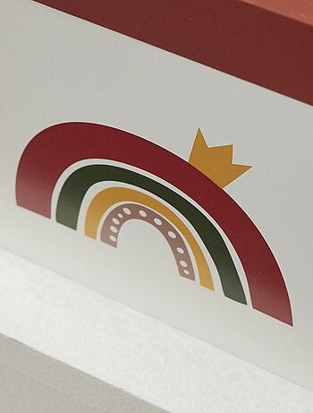 Boite de rangement 'arc-en-ciel'