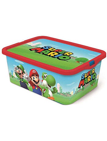 Boîte de rangement avec couvercle clic 'Super Mario' – 13 L Nintendo