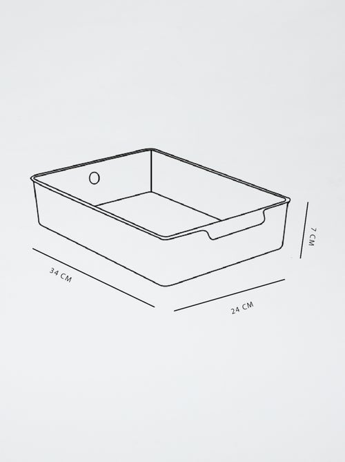 Boite de rangement avec poignée - Kiabi