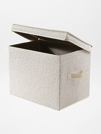 Boîte de rangement en maille bouclette