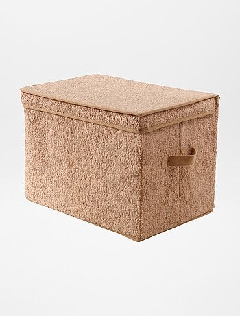 Boîte de rangement en maille bouclette