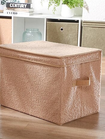 Boîte de rangement en maille bouclette