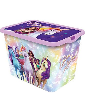 Boîte de rangement jouets 23 L 'L’École des Licornes' –