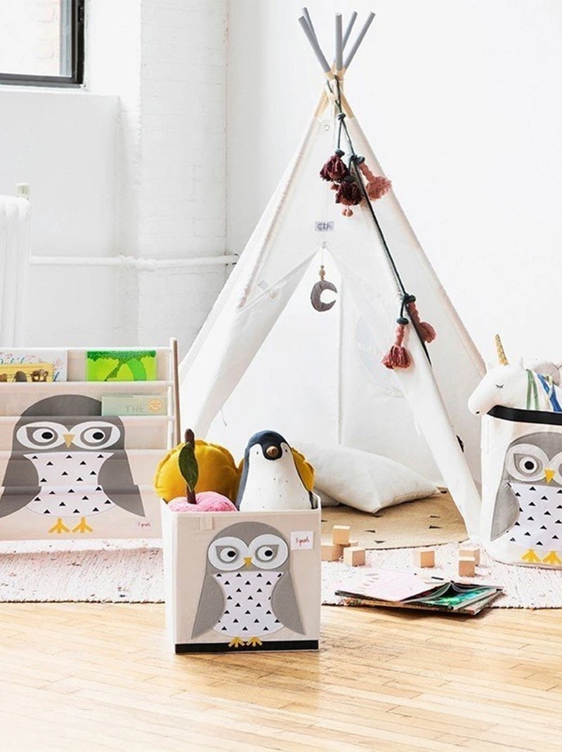 Boîte de rangement pour jouets Blanc Beige Noir - Kiabi