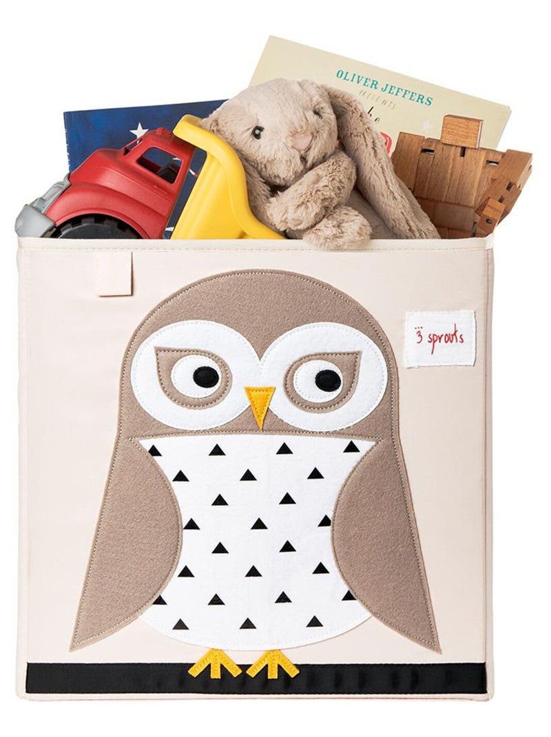 Boîte de rangement pour jouets Blanc Beige Noir - Kiabi