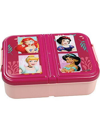 Boîte repas enfants 'disney princess' 3 compartiments 17 cm à rabat