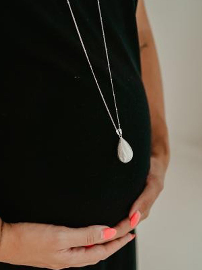Bola | bola de grossesse collier goutte effet brossé Argenté - Kiabi