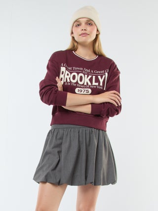 Bollende rok met boxerdetail