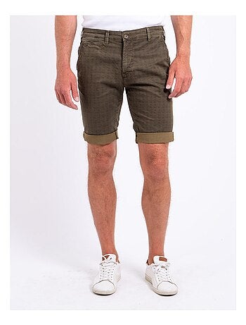 BOLSOU Bermuda shorts met patroon van chino