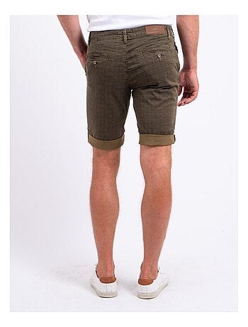 BOLSOU Bermuda shorts met patroon van chino