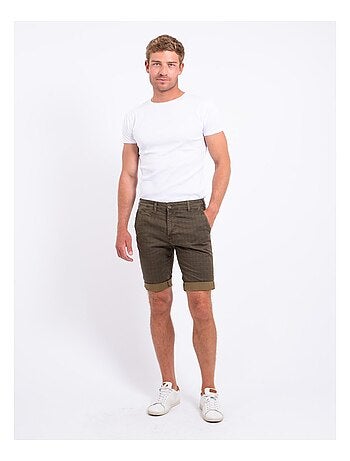BOLSOU Bermuda shorts met patroon van chino