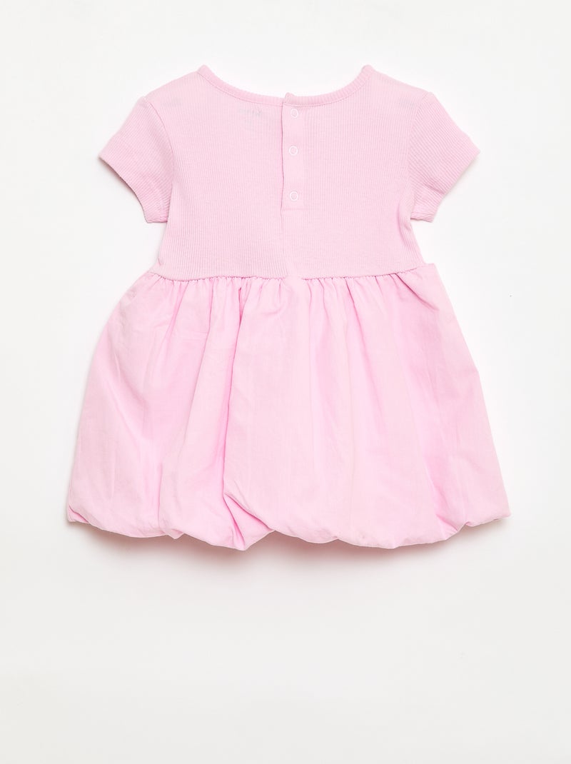 Bolvormige jurk met korte mouwen Rose - Kiabi