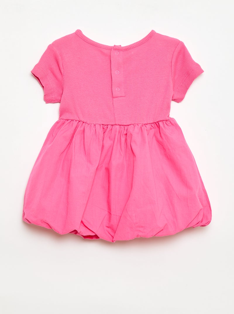 Bolvormige jurk met korte mouwen Rose - Kiabi