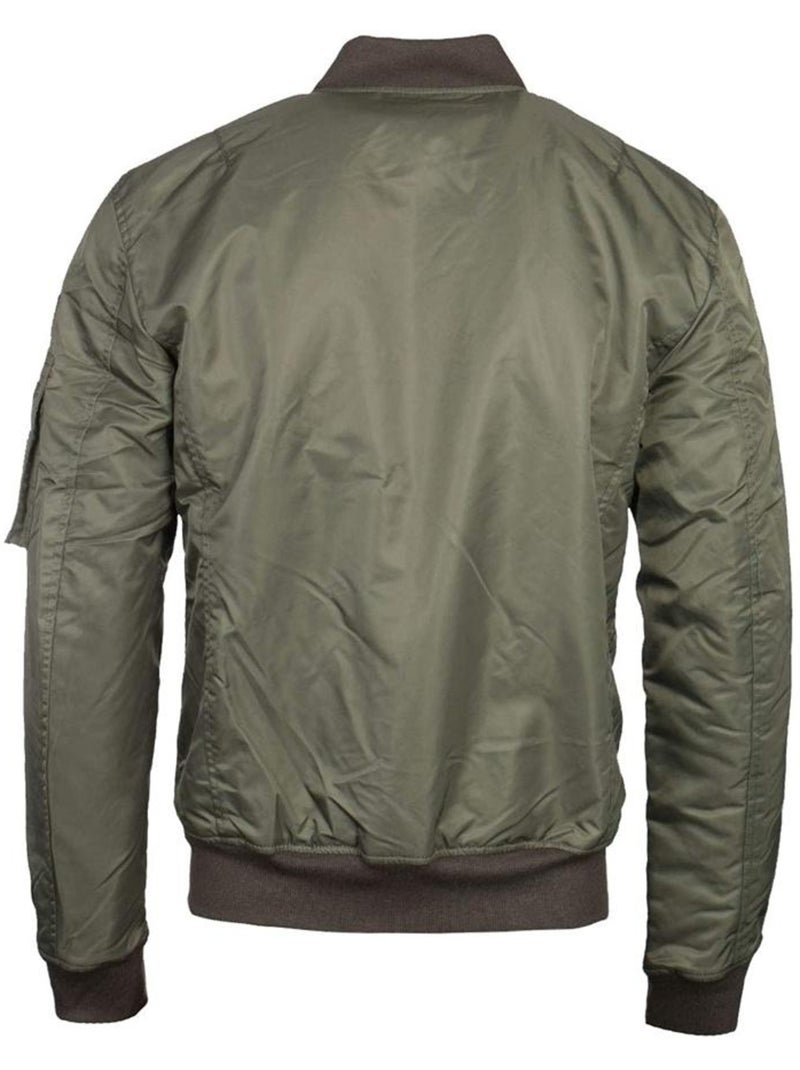 Bomber Homme Schott Vert kaki clair - Kiabi