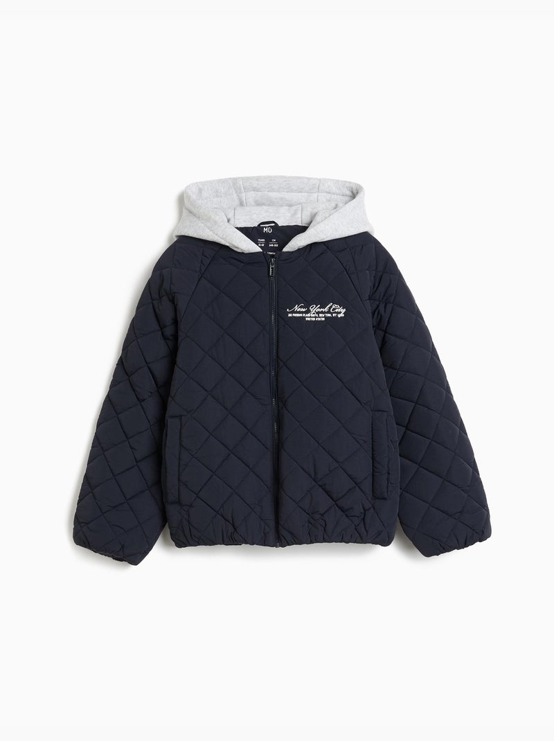 Bomber matelassé, mo fashion Bleu - Kiabi