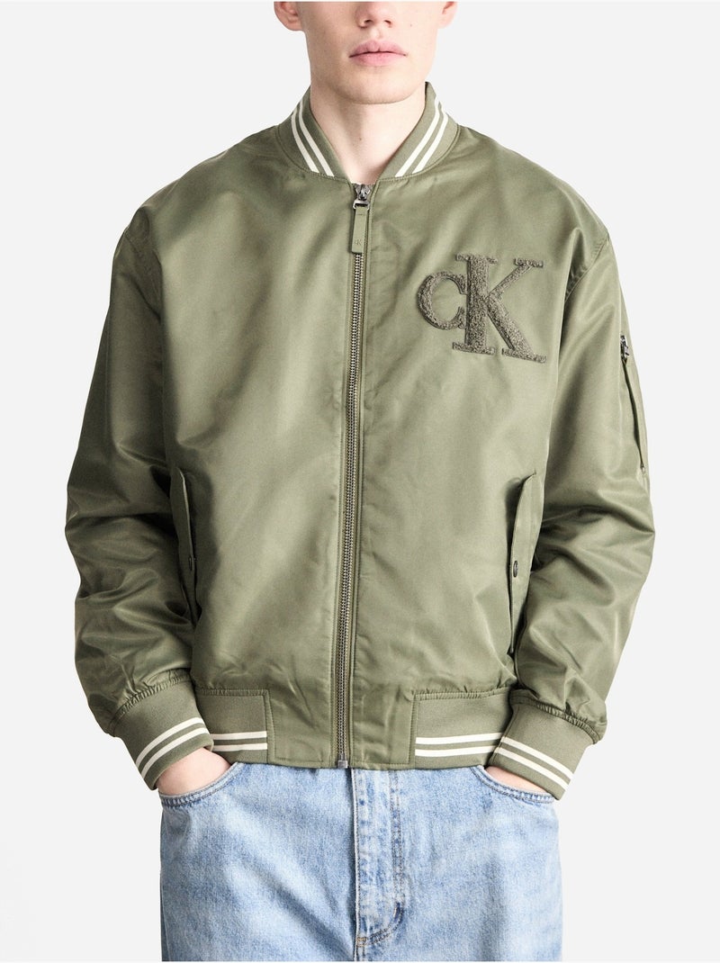 Bomberjack - Calvin Klein Donkergroen - Kiabi