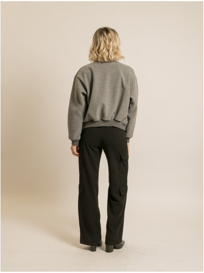 Bombers effet laine ulivia Gris - Kiabi
