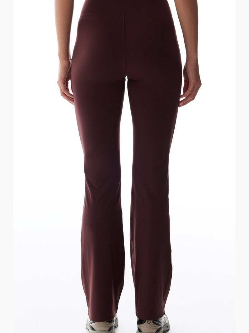 Bonding flare (uitlopende pijp) legging penti Bordeauxrood - Kiabi