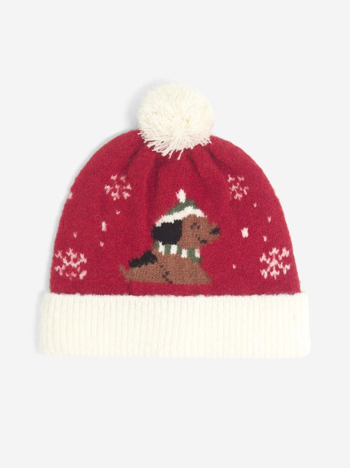 Bonnet à pompon imprimé - Kiabi Bonnet à pompon imprimé - Kiabi
