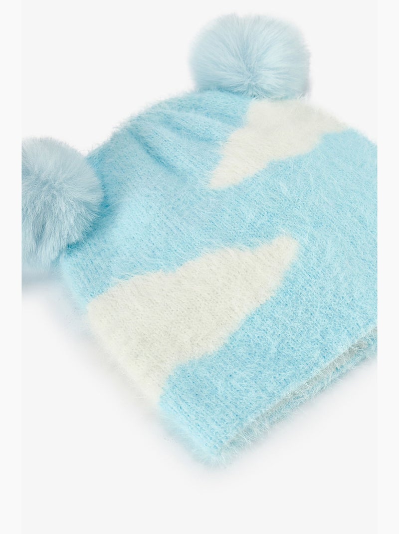 Bonnet anabel fille penti Bleu Blanc - Kiabi