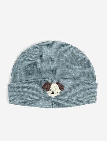 Bonnet avec broderie 'animal'