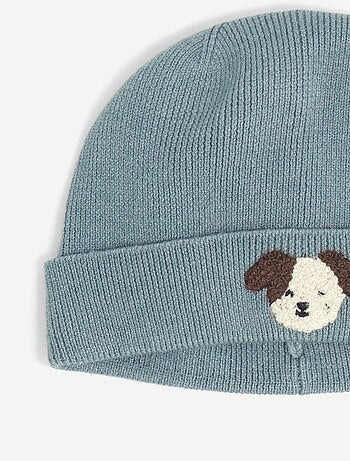Bonnet avec broderie 'animal'