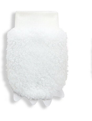Bonnet bébé en sherpa + moufles Alaska