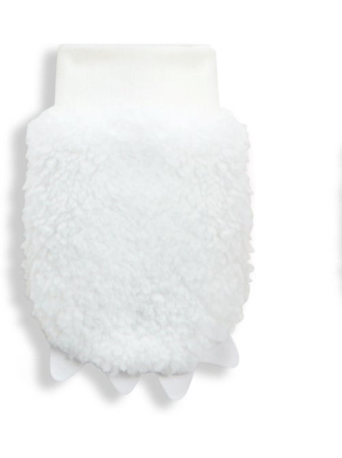 Bonnet bébé en sherpa + moufles Alaska - Kiabi Bonnet bébé en sherpa + moufles Alaska - Kiabi