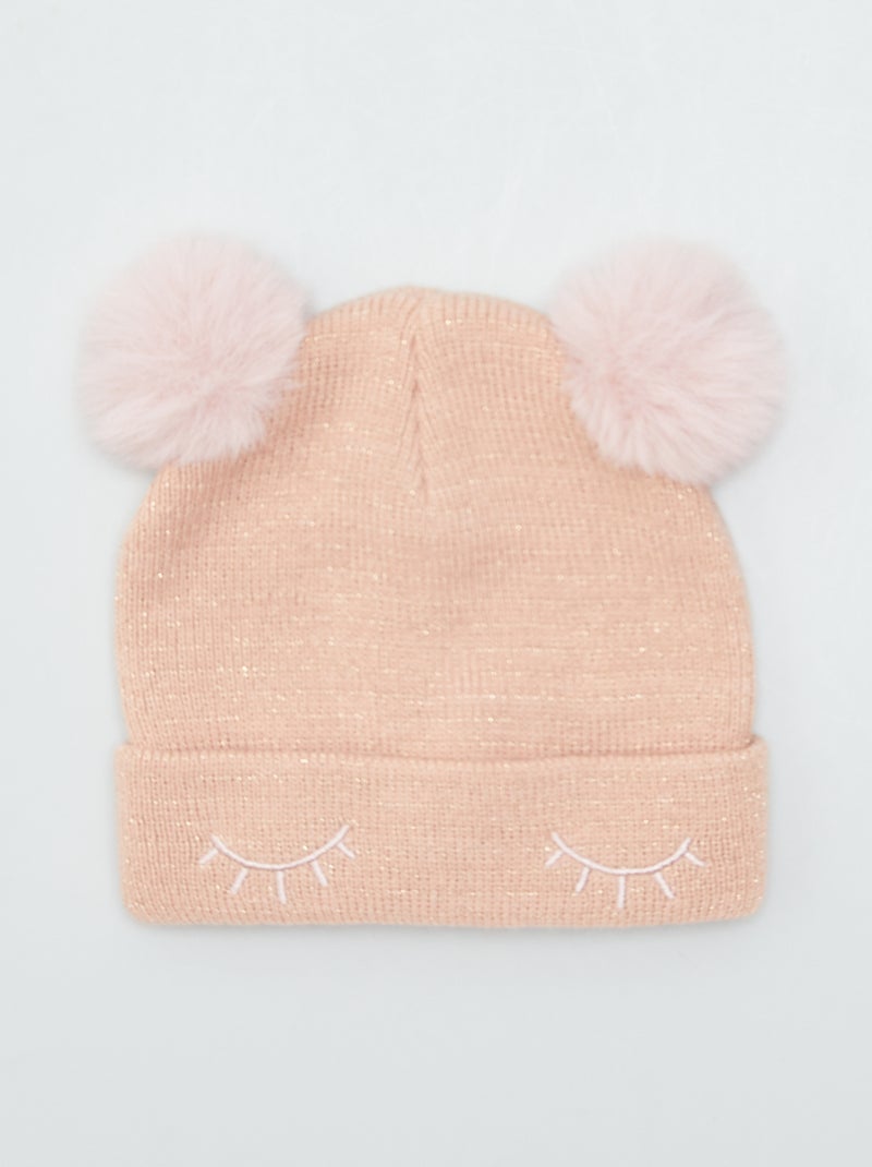 Bonnet brillant Rose - Kiabi